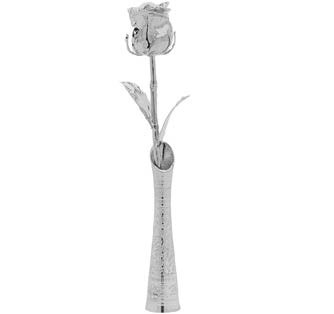 Silver-dipped rose for the 25th Silver Anniversary